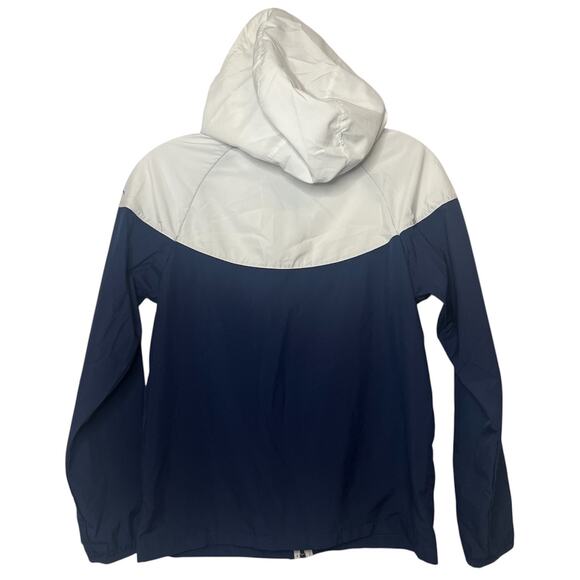 Nike Big Kids Boys Windrunner Jacket Navy White Blue Logo Hooded Full Zip Sz M - Picture 7 of 16